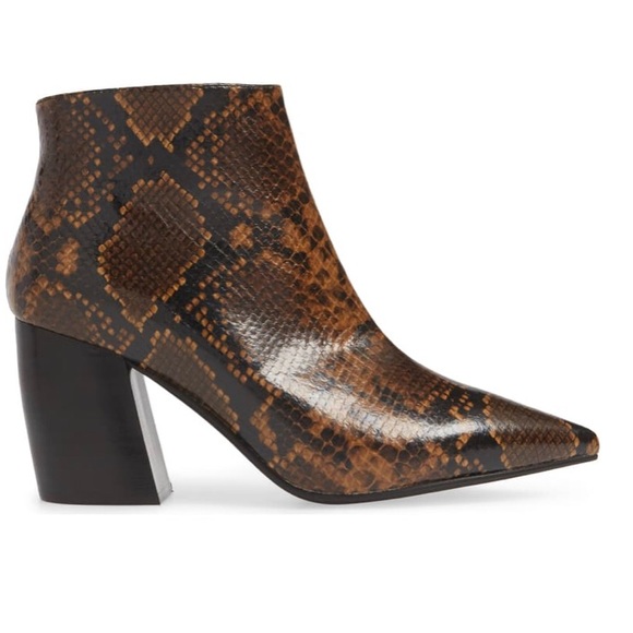 Jeffrey Campbell Final Snake Print Python Boots - Picture 6 of 7